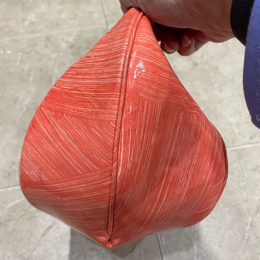 Oscar de la Renta Coral Goya Satchel - Picture 9 of 10